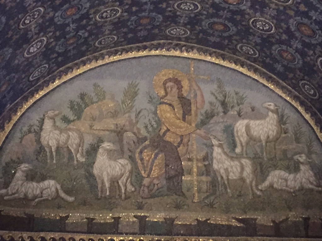 A mausoleum 5th century-Jesus and flock