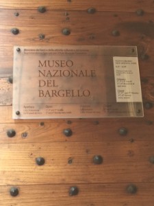 National Museum at the Bargello-sign