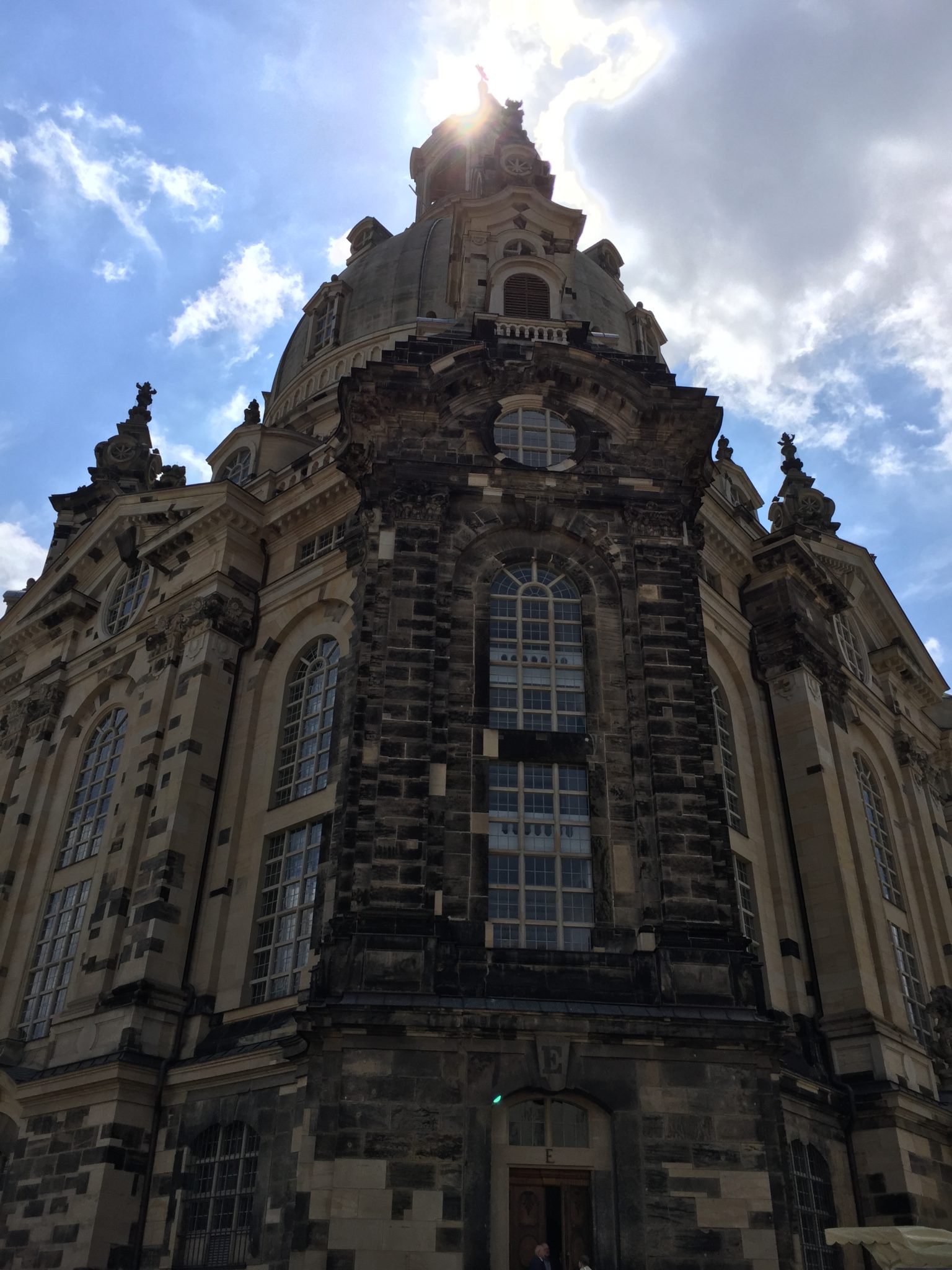 Dresden’s Frauenkirche, Church of Our Lady, (destroyed in WWII and was later fully reconstructed)