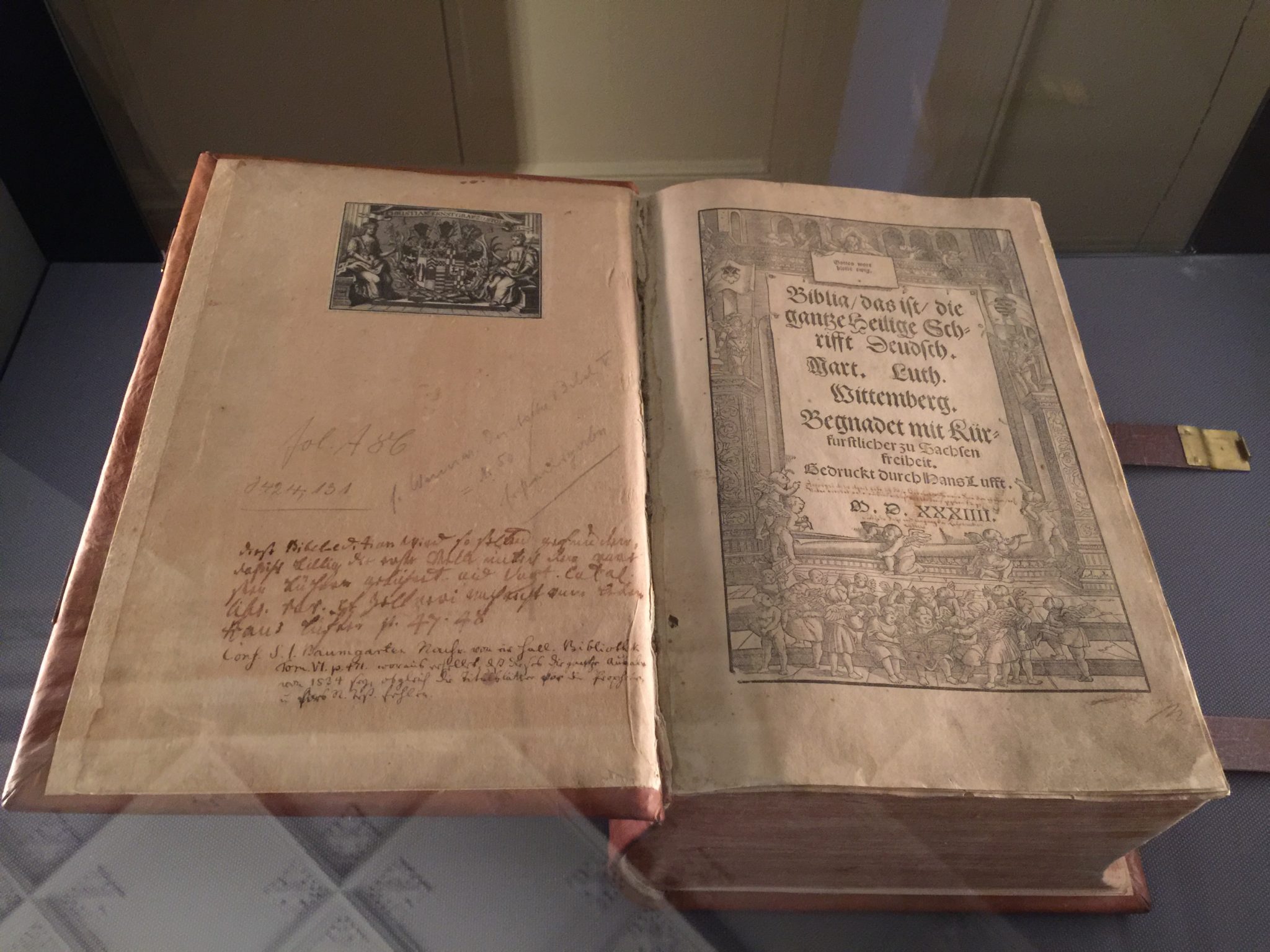 The first complete edition of Luthers Bible translation in German, Wittenberg