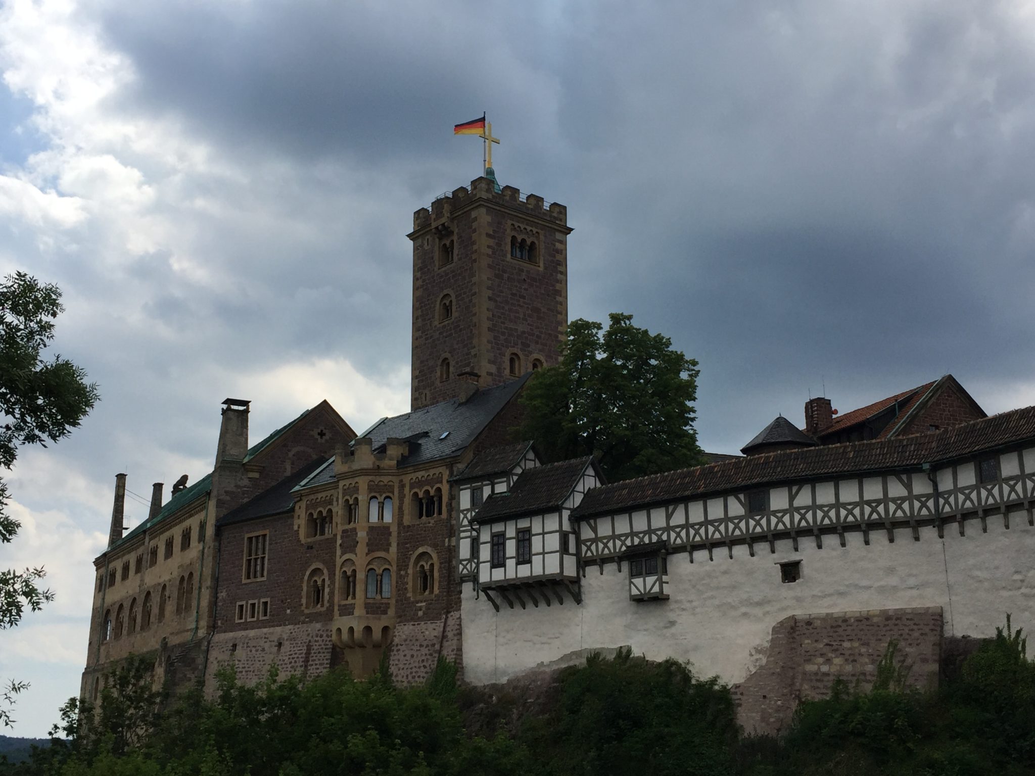 Wartburg Castle, Eisenach (where Luther was hidden by friends and where he penned a translation of the New Testament into German and fought the Devil with ink)